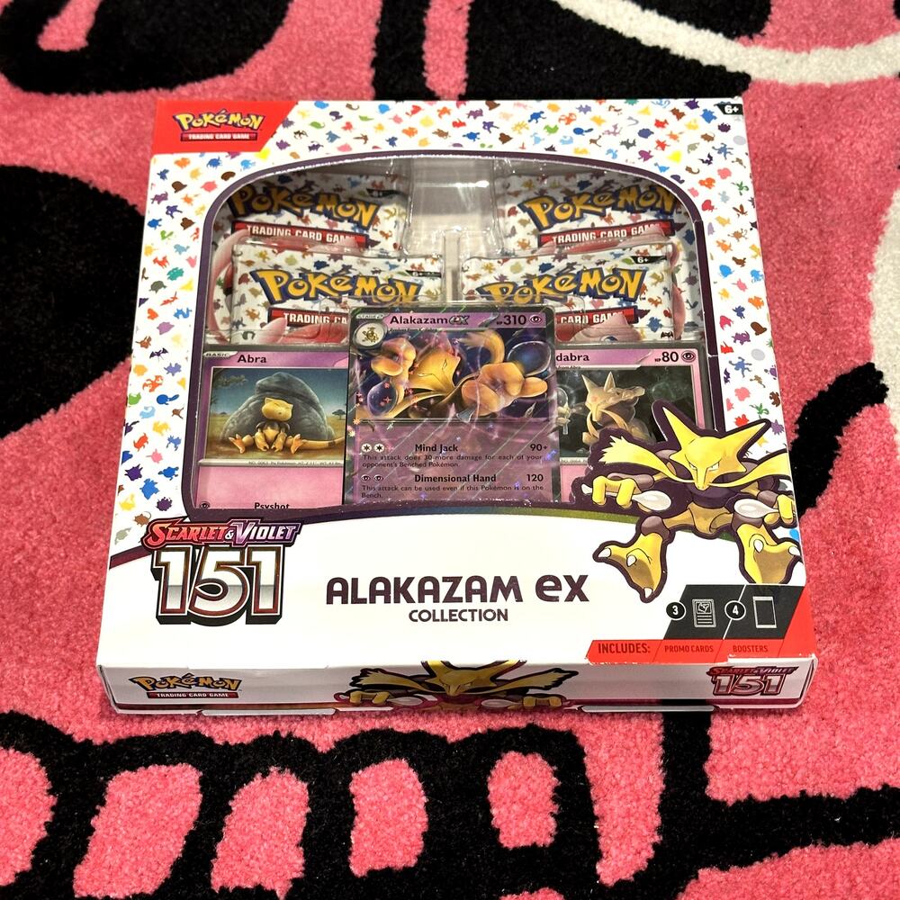 Pokémon Scarlet & Violet 151 Alakazam ex Collection – Sealed – As Pictured